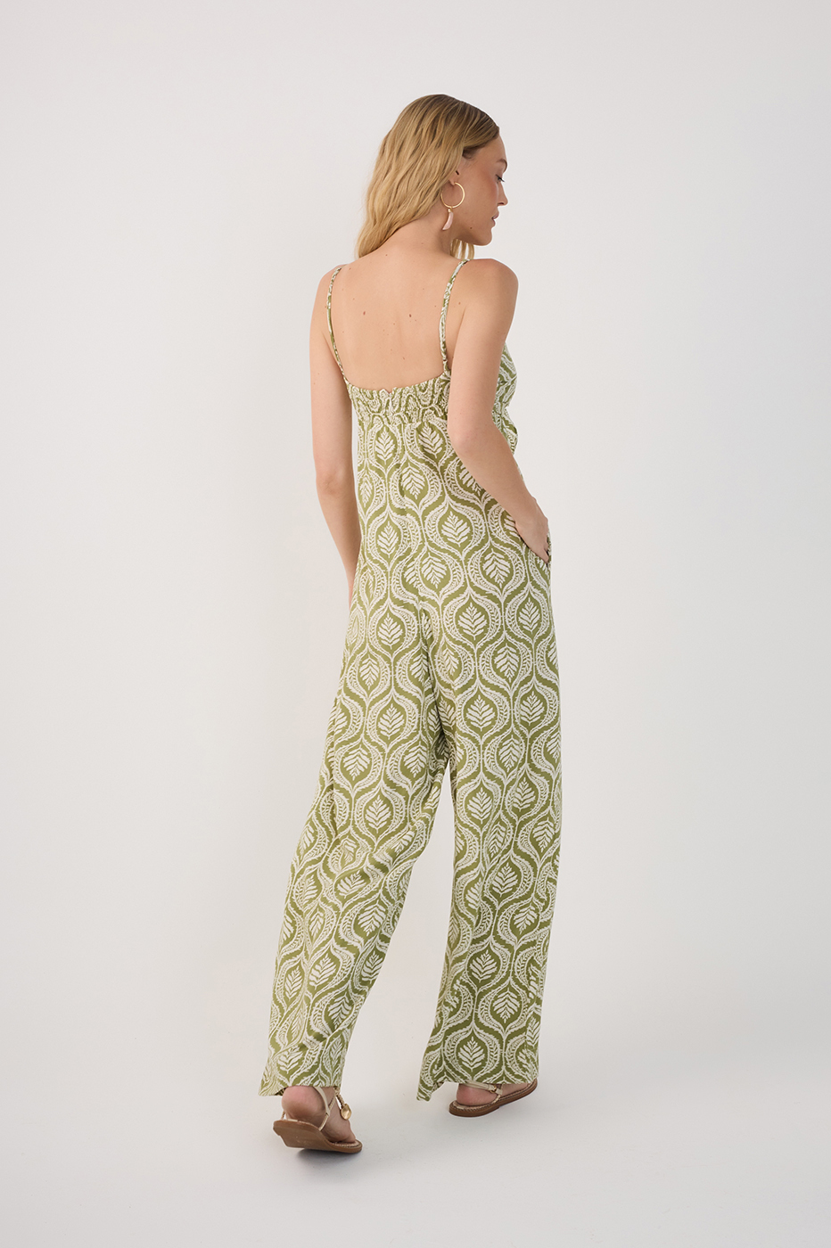 Crepe Jardim Print Jumpsuit
