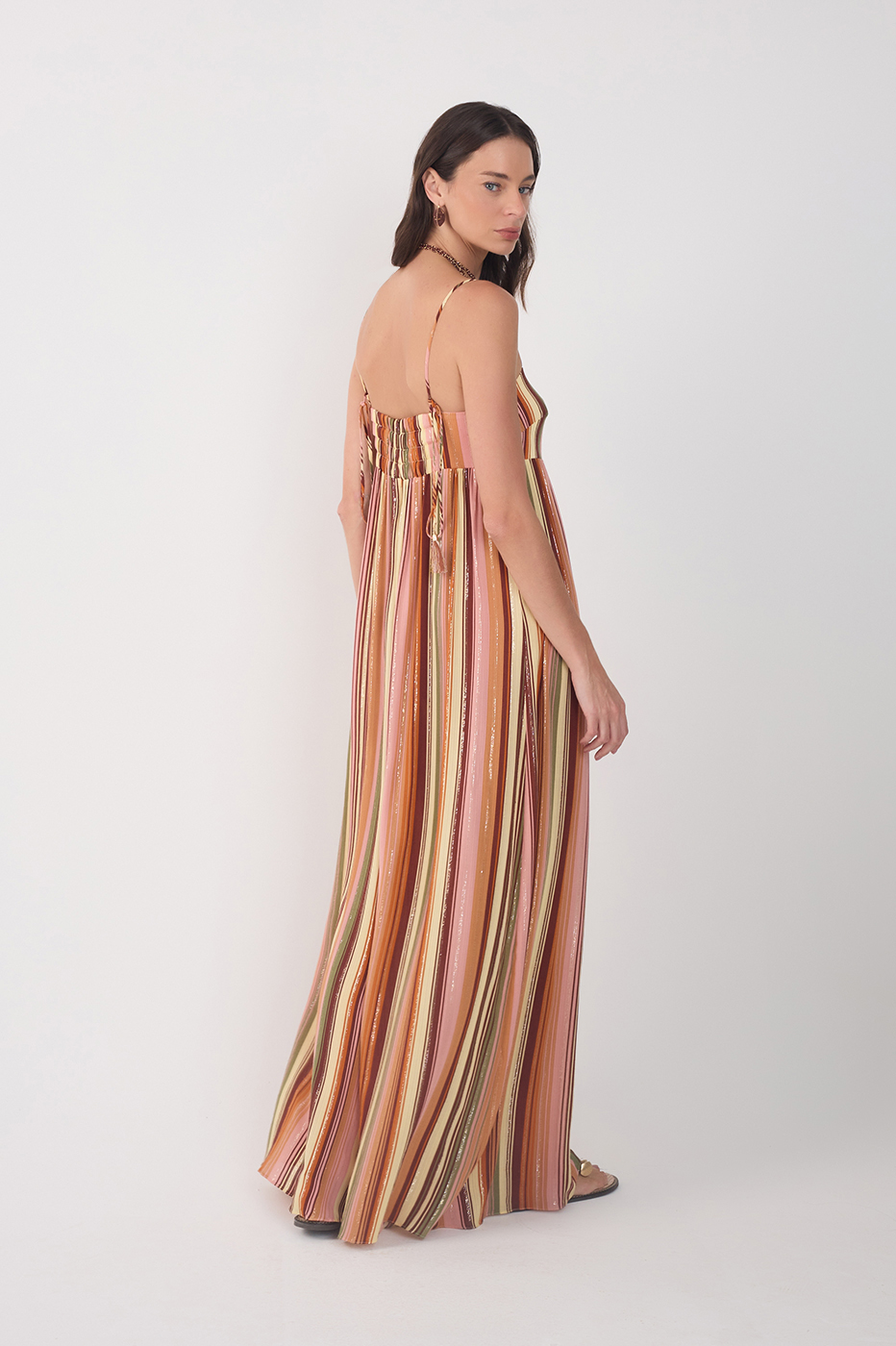 Multicolor Bosque Lurex Wide-Leg Jumpsuit