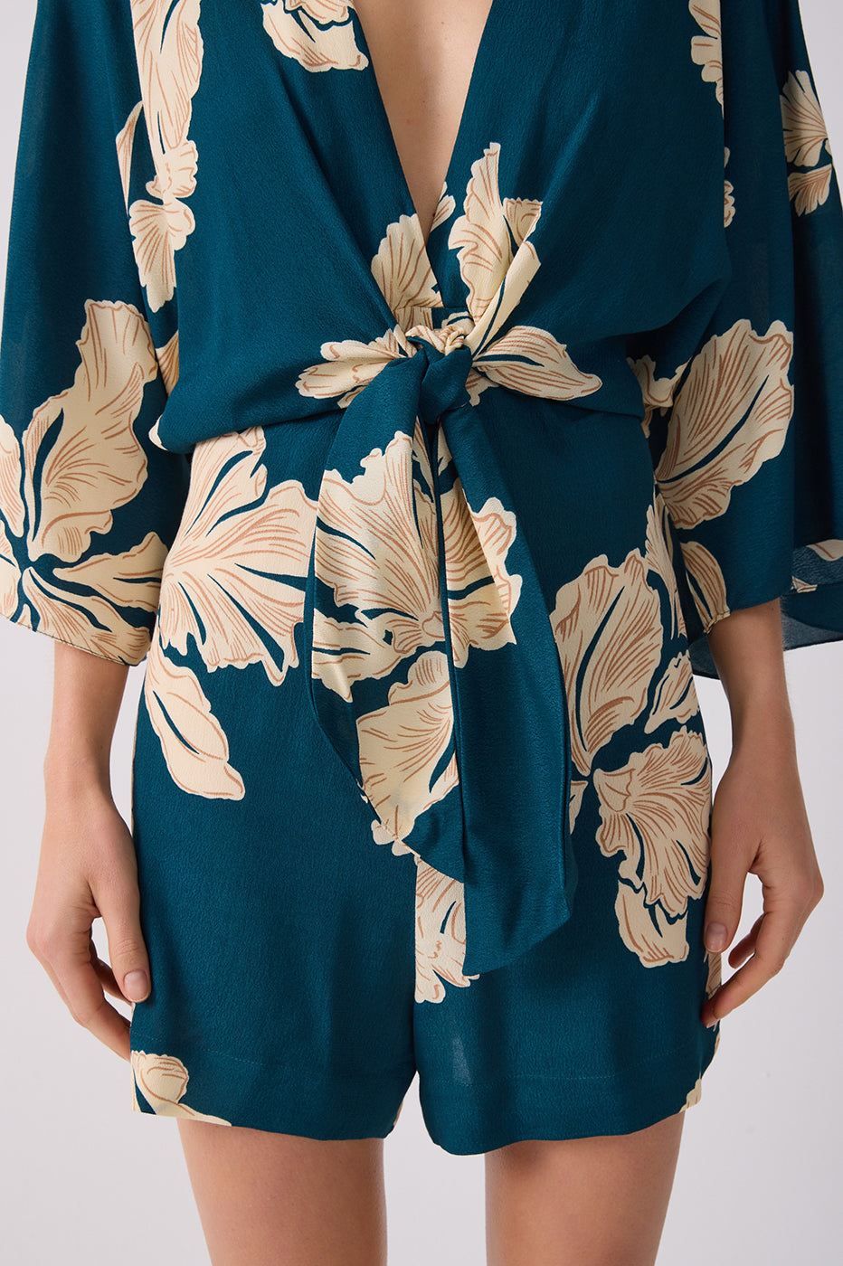 P¨¦tala Verde Print Romper