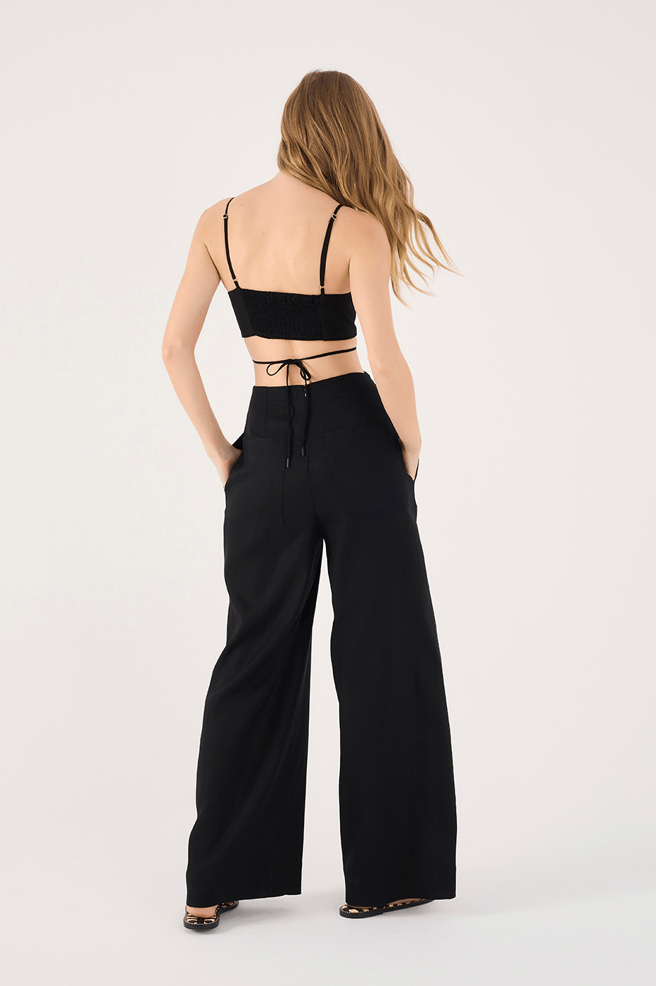 Linen Side Cutout Jumpsuit