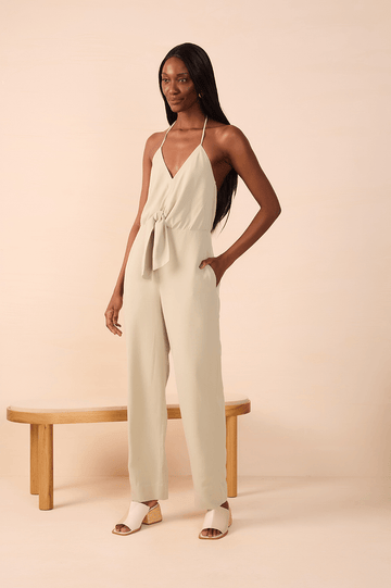 Unique Front Knot Jumpsuit
