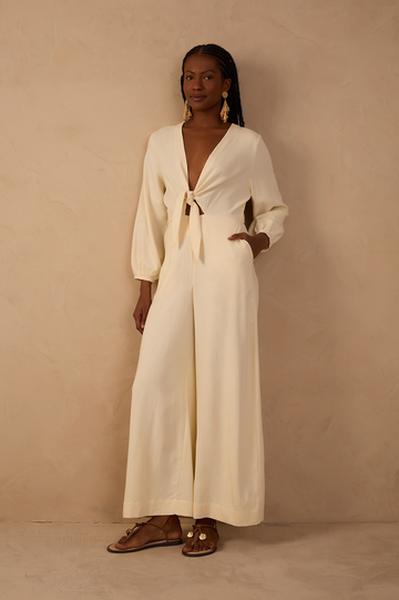 Linen Knot Jumpsuit