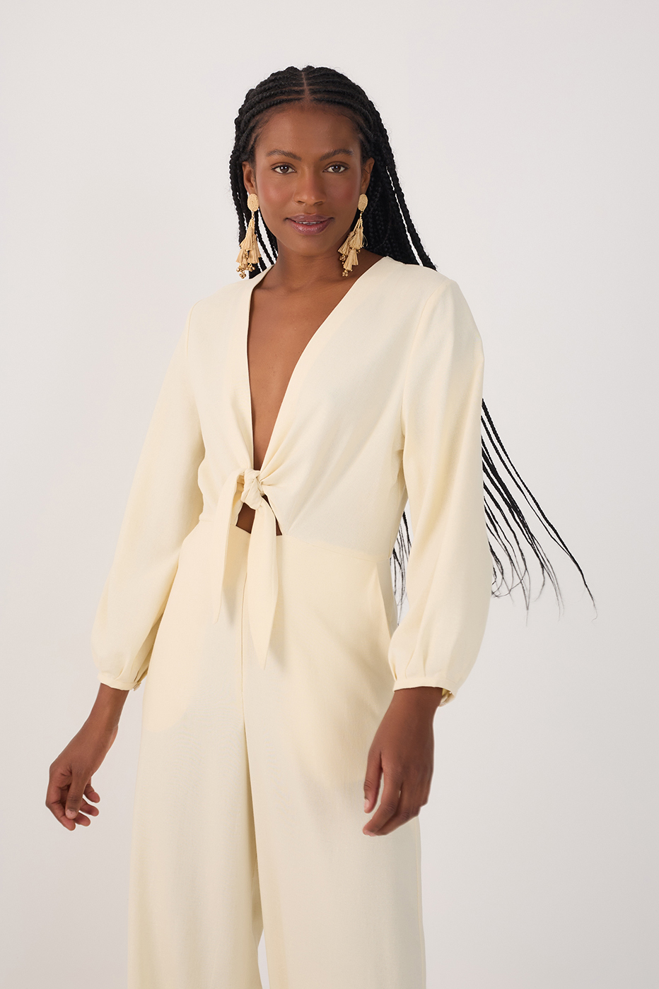 Linen Knot Jumpsuit