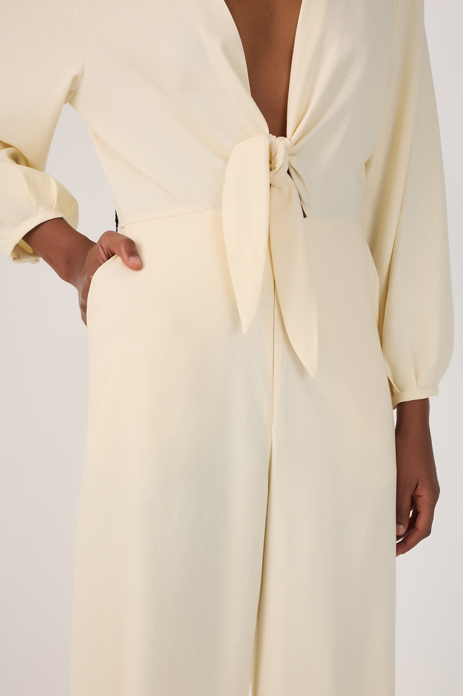 Linen Knot Jumpsuit
