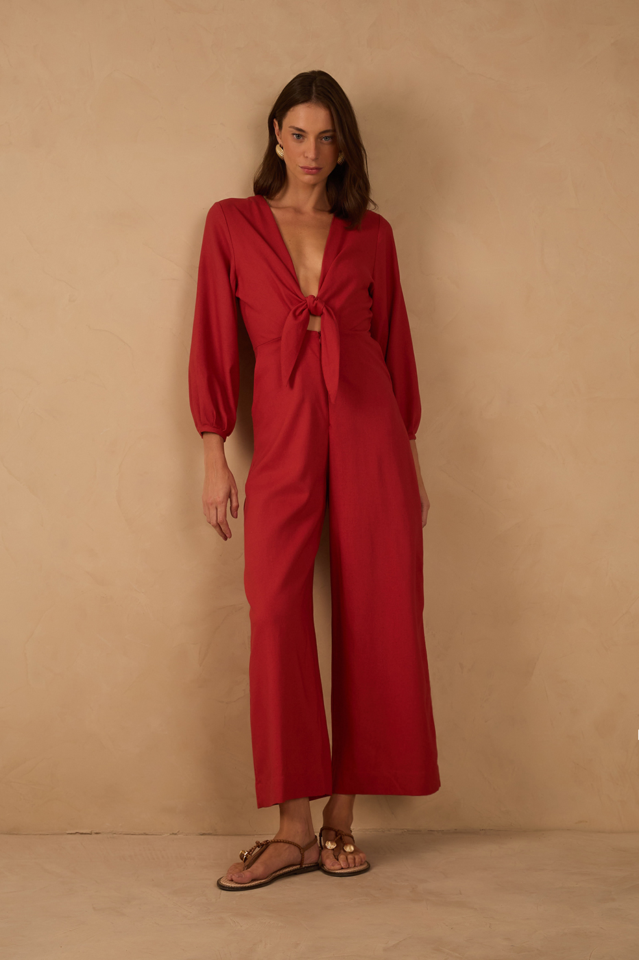 Linen Knot Jumpsuit
