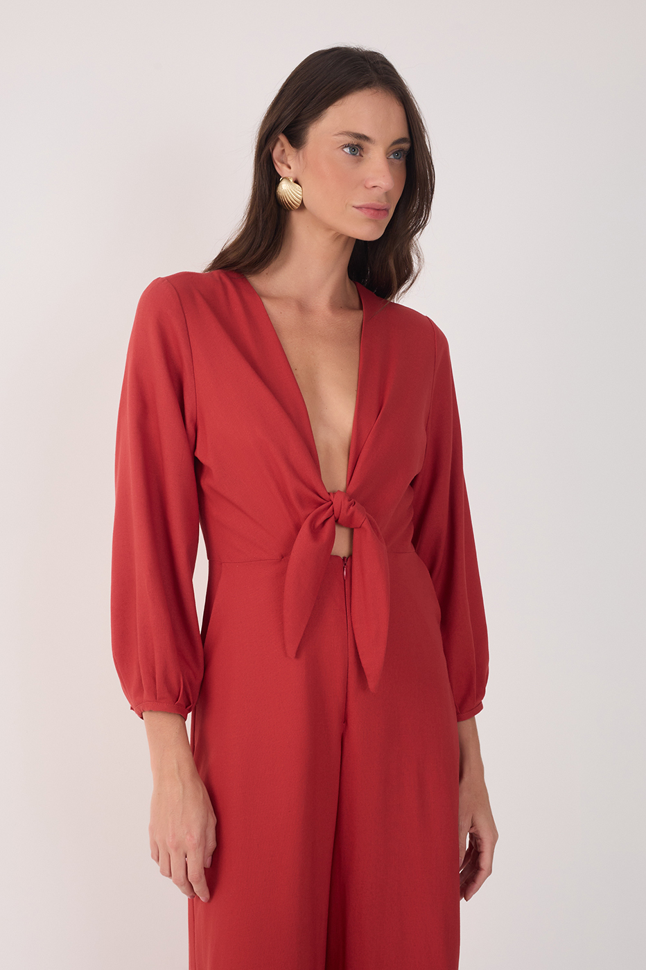Linen Knot Jumpsuit