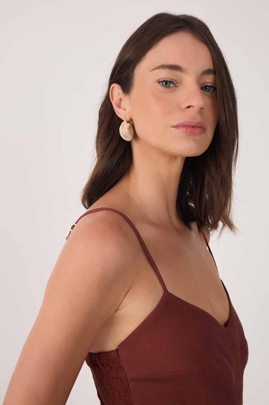Smocked-Back Jumpsuit