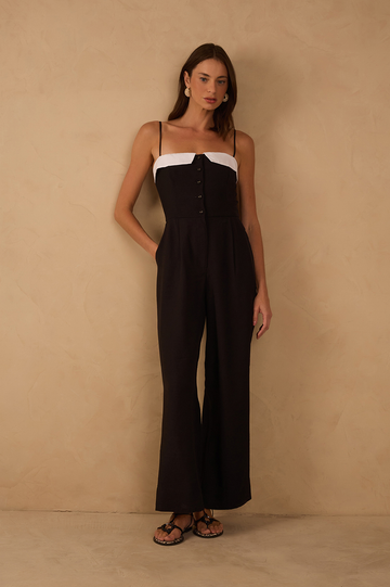 Cotton Yoke Jumpsuit