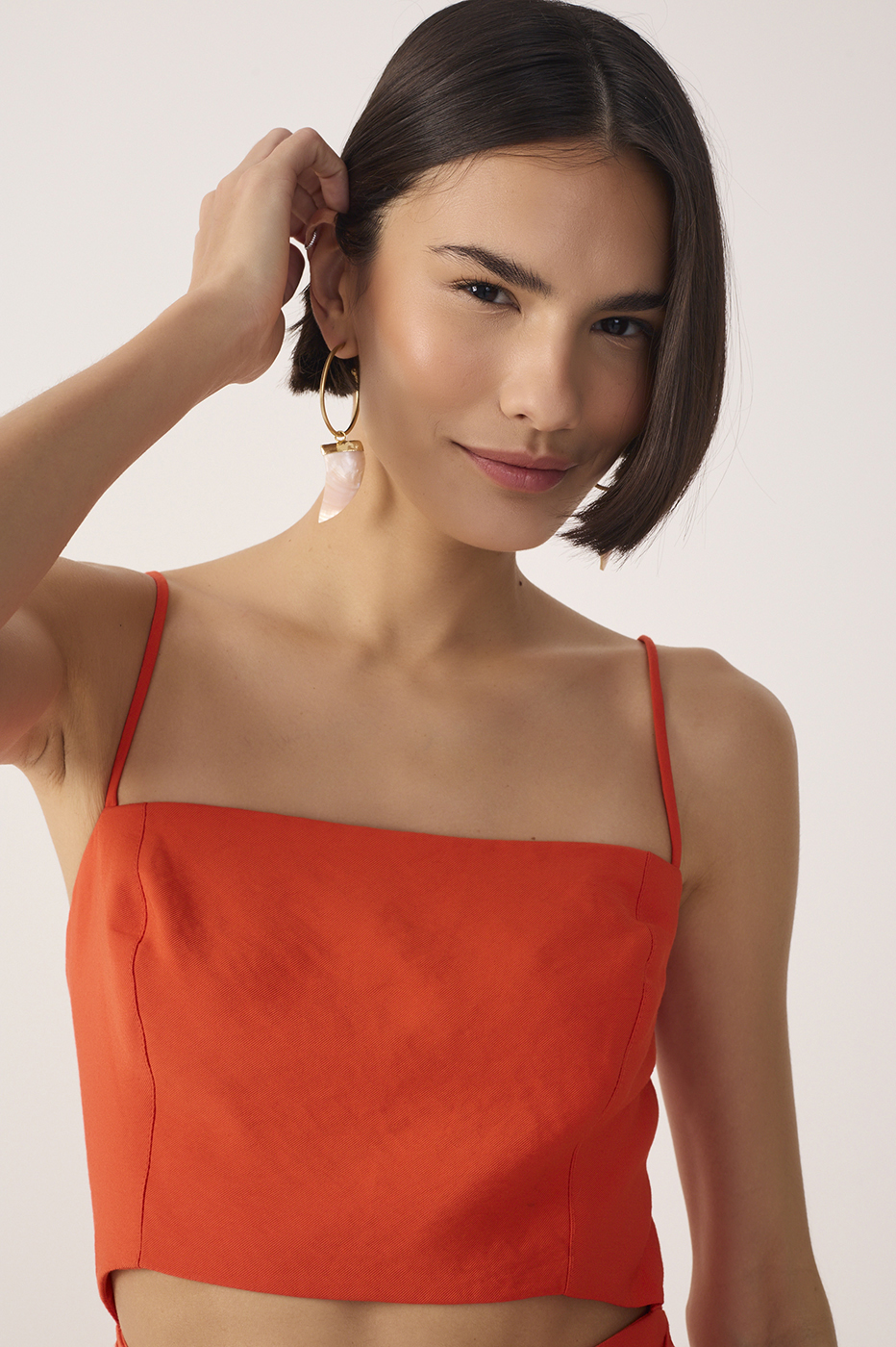 Red Cut-Out Side Tie Romper