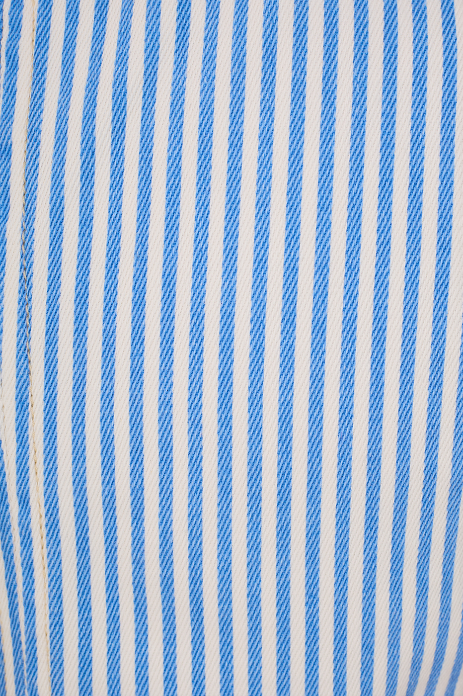 Blue Stripes Buttoned Sleeveless Twill Vest