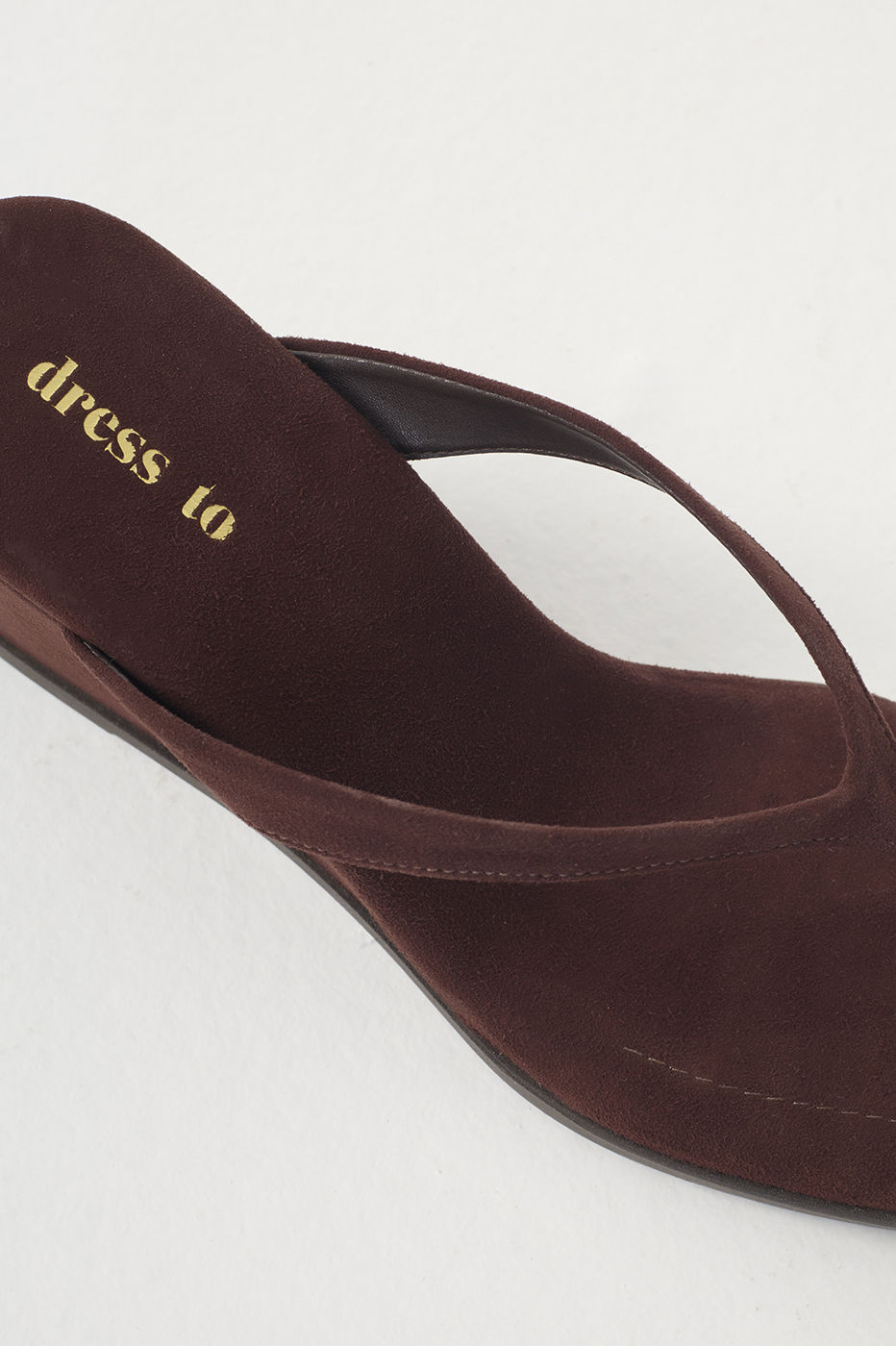 Brown Suede High Sandal
