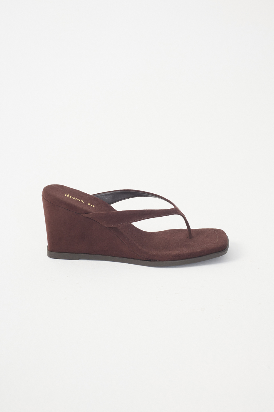 Brown Suede High Sandal