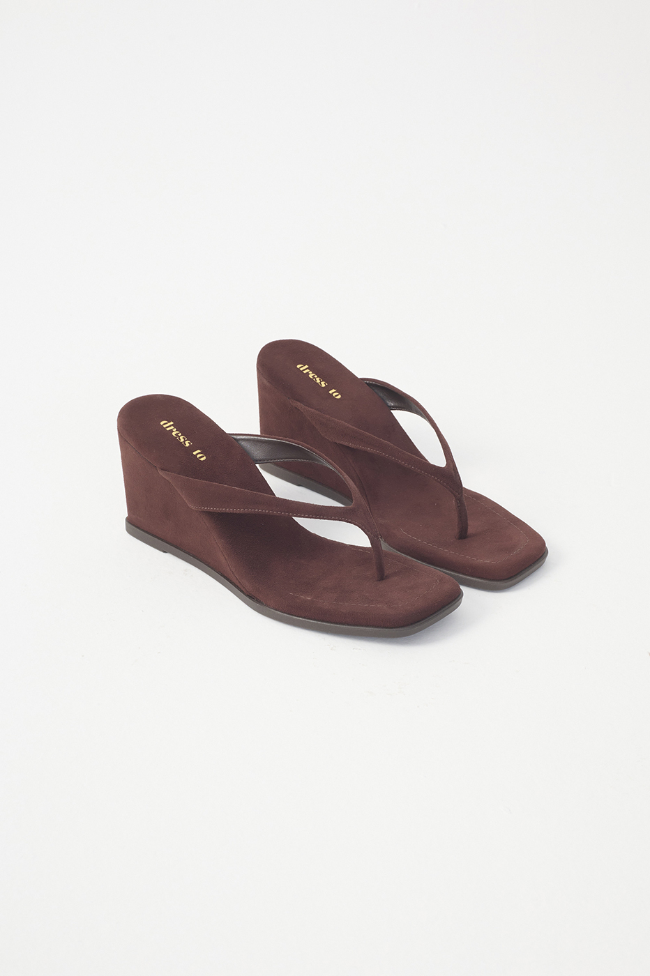 Brown Suede High Sandal