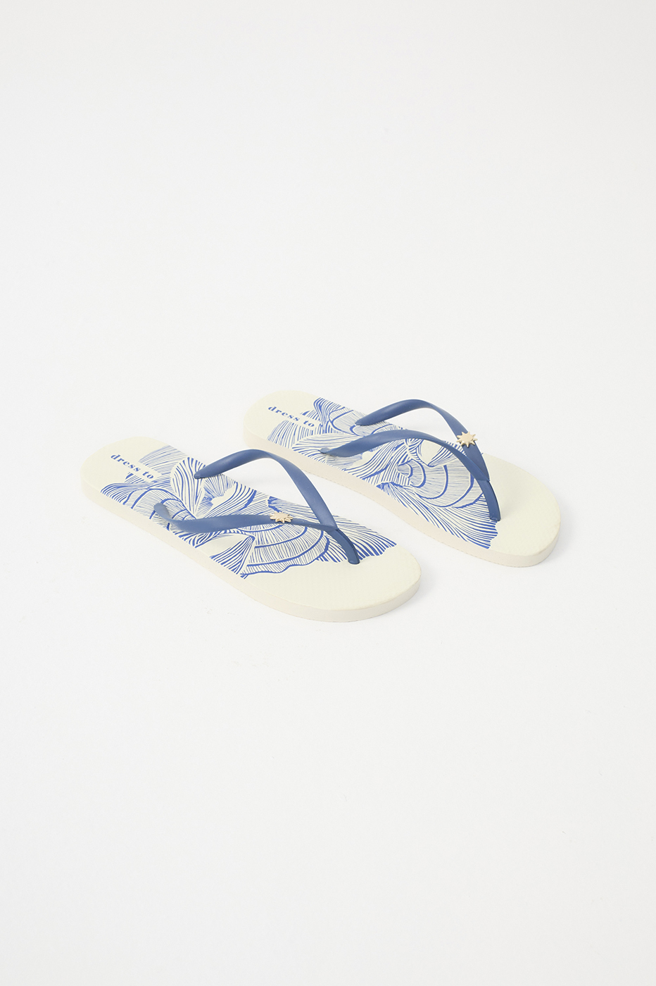 Blue Mergulho Tassel Flip-Flop