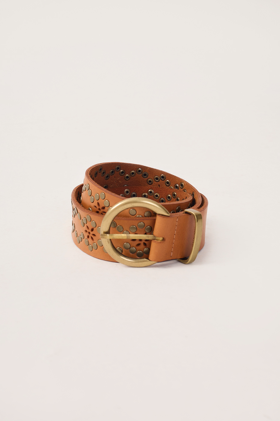 Ochre Boho Leather Belt