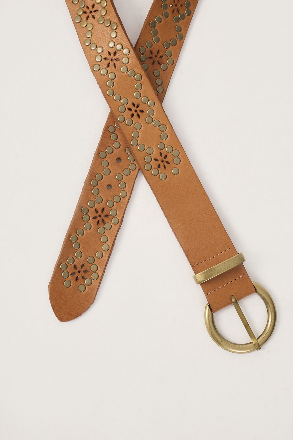 Ochre Boho Leather Belt