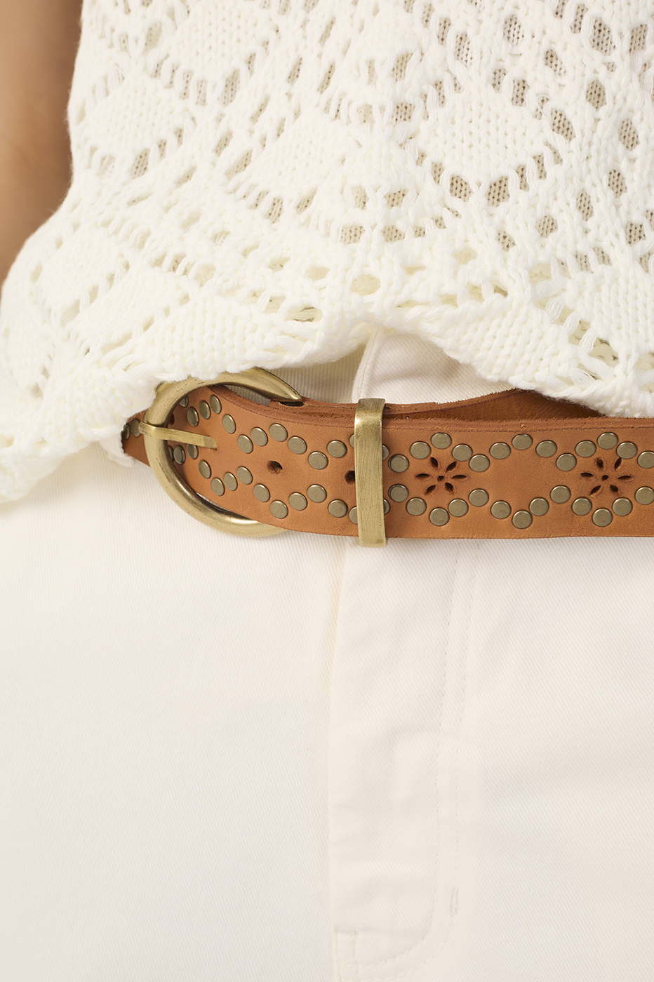 Ochre Boho Leather Belt