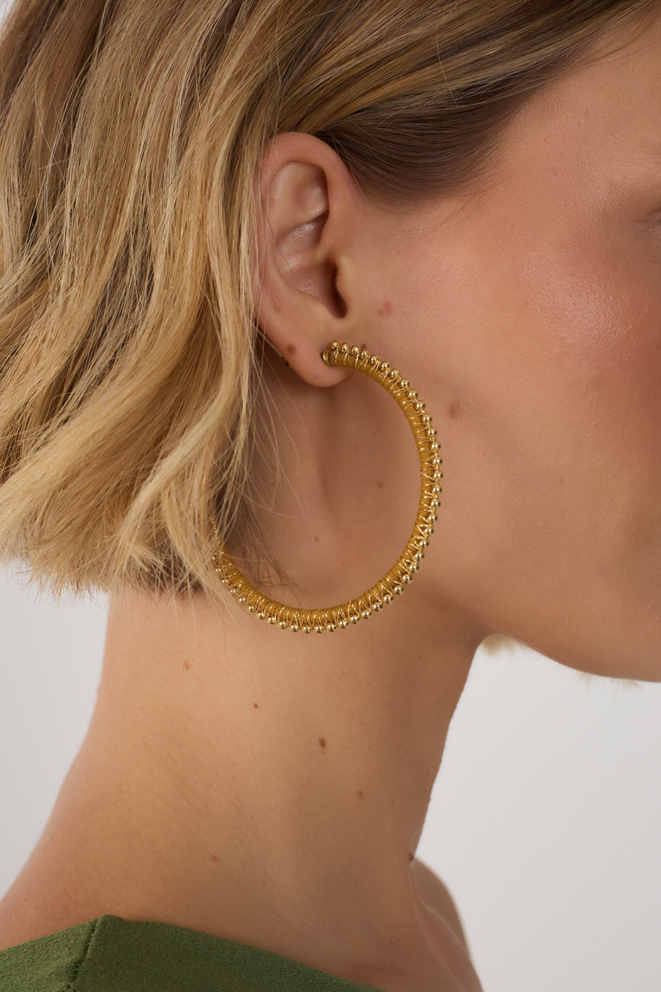 Melissa Crystal Hoop Earrings