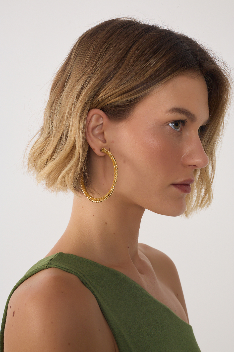 Melissa Crystal Hoop Earrings