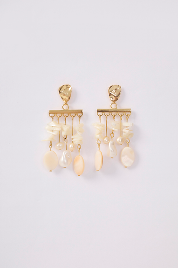Golden Laguna Mother-of-Pearl Earrings