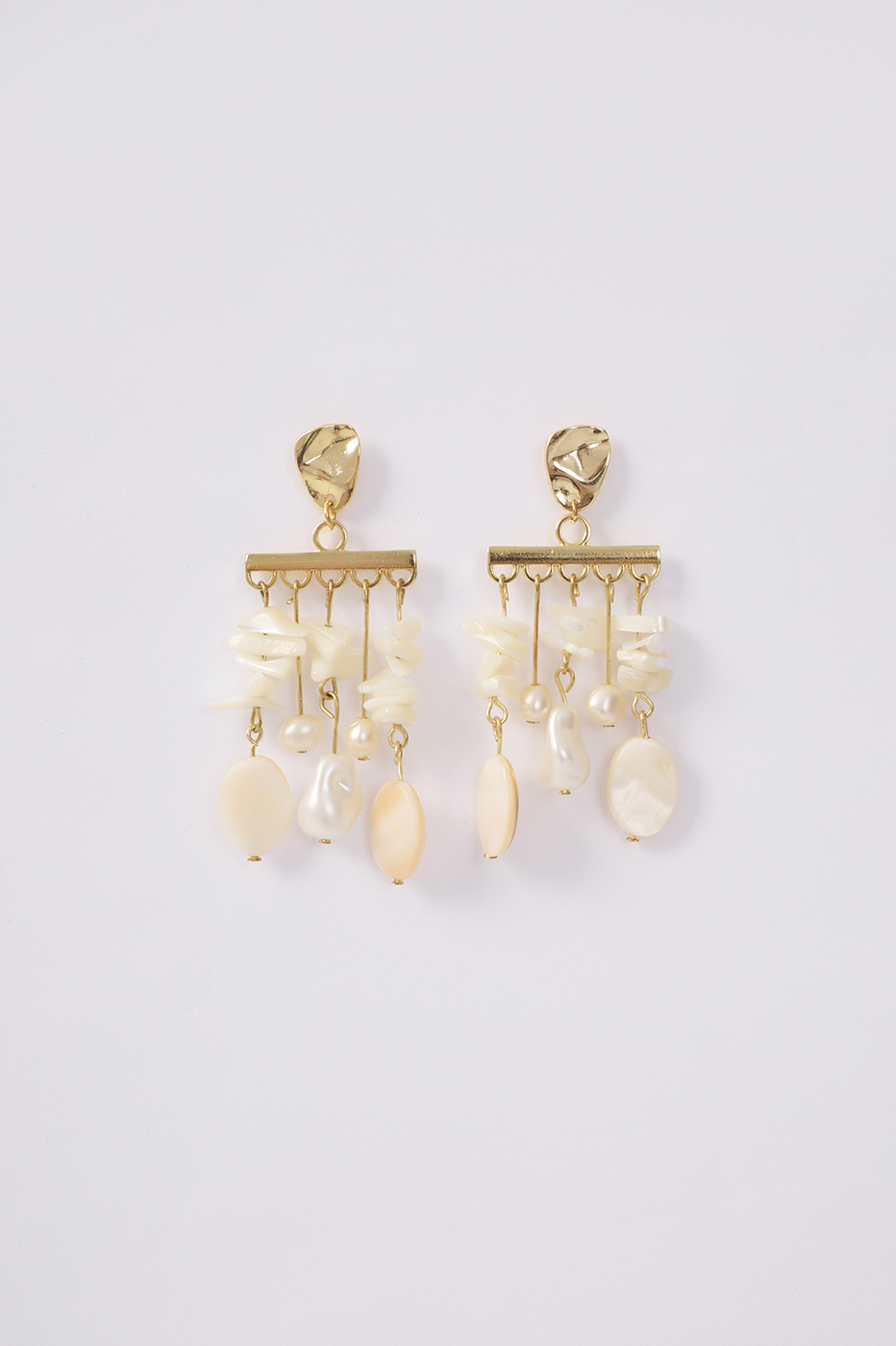 Golden Laguna Mother-of-Pearl Earrings