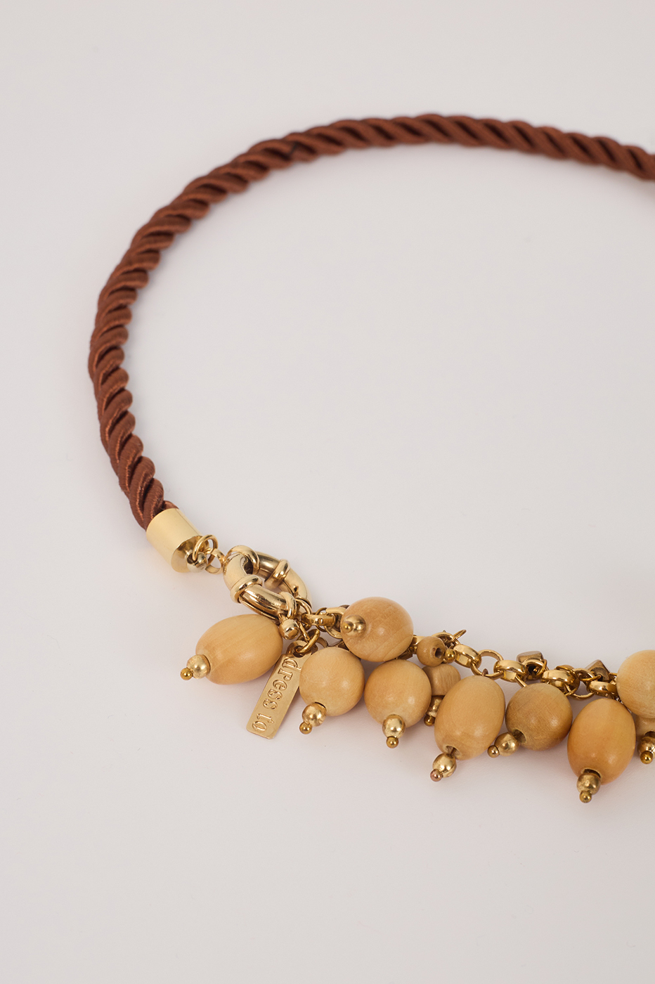 Wood and Crystals Necklace