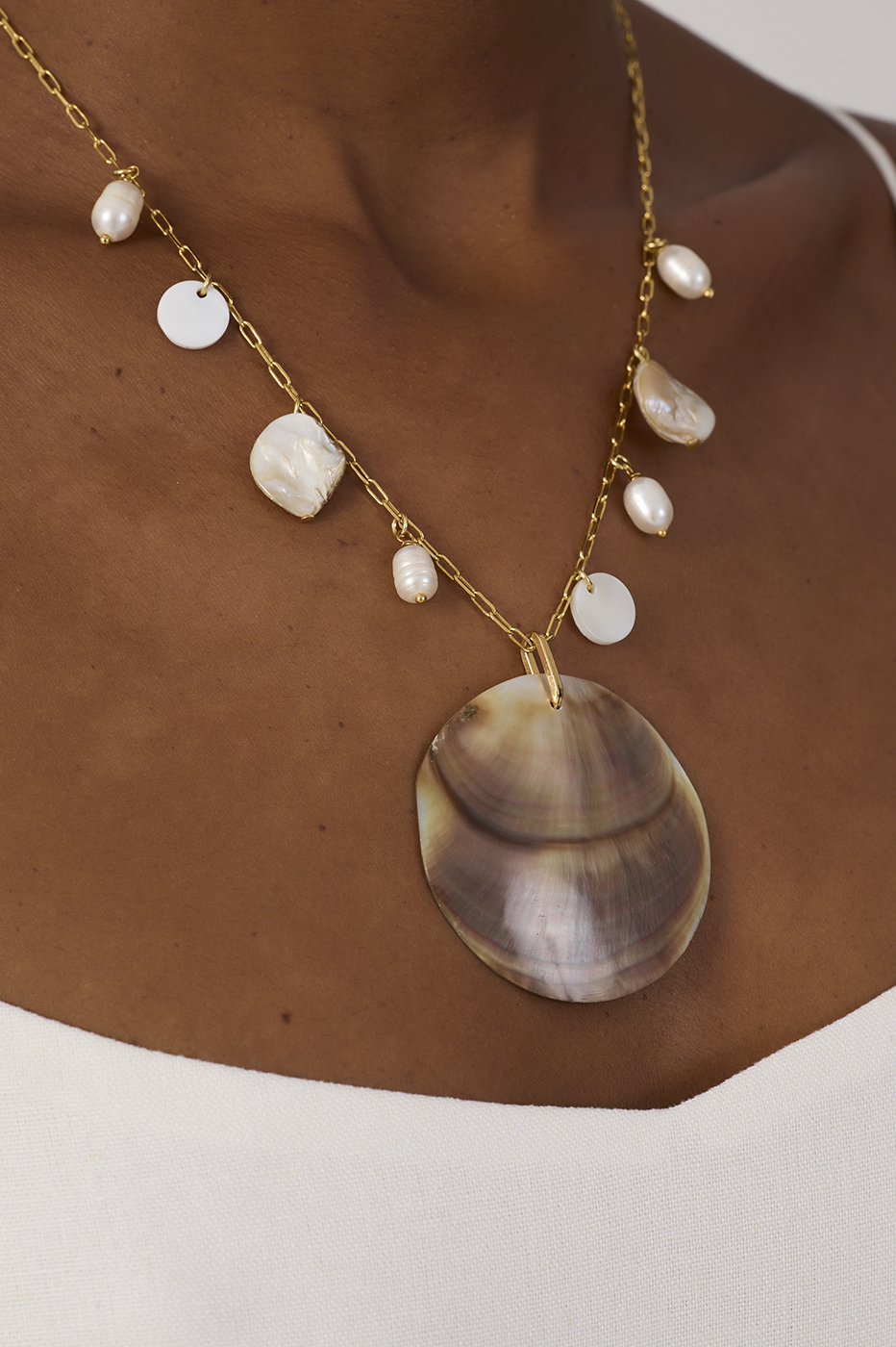 Lagoon Mother-of-Pearl Necklace