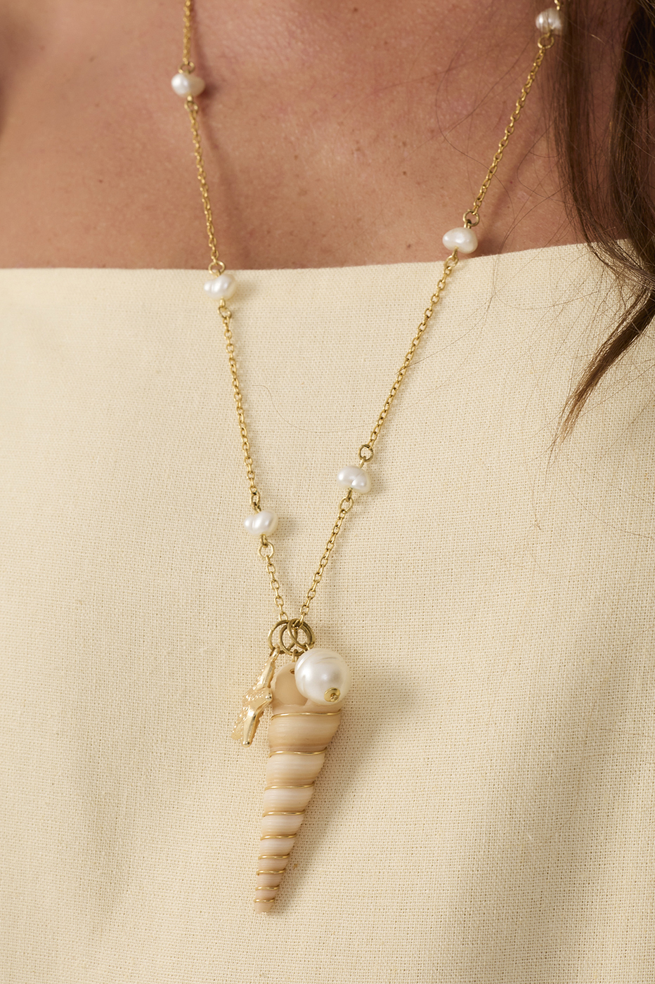 Golden Sweet Ocean Necklace