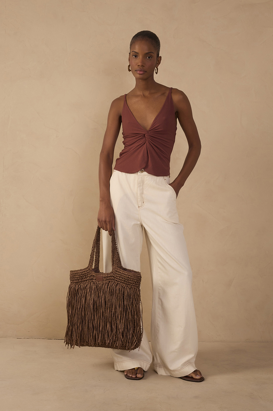 Fringe Straw Bag