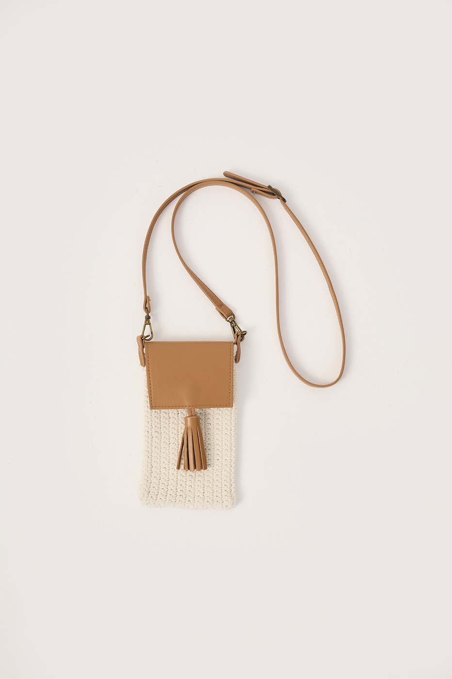 Ochre Crochet Crossbody Bag