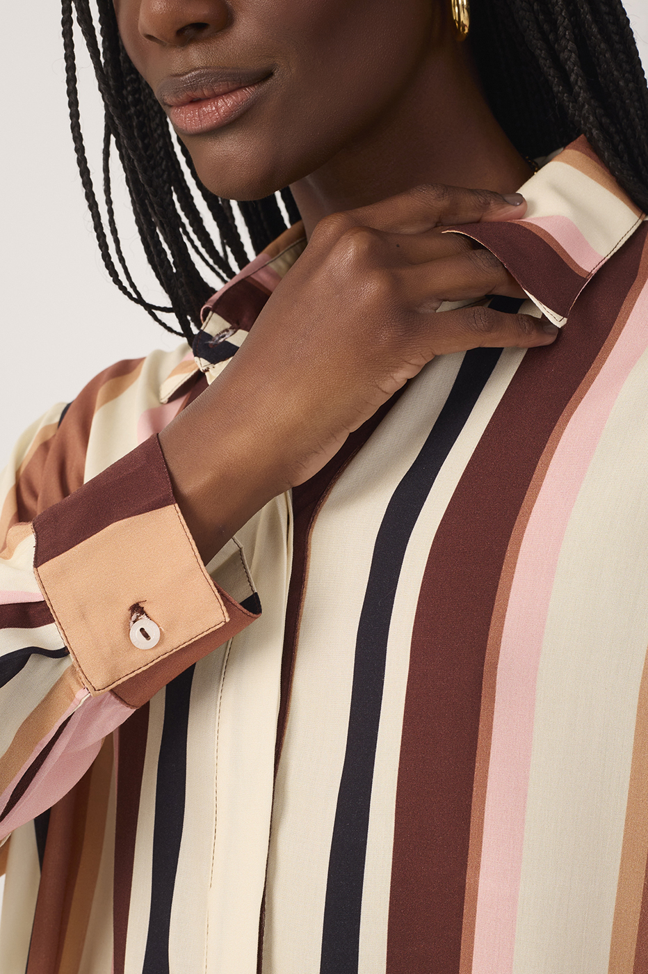 Multicolor Dunas Stripes Buttoned Shirt