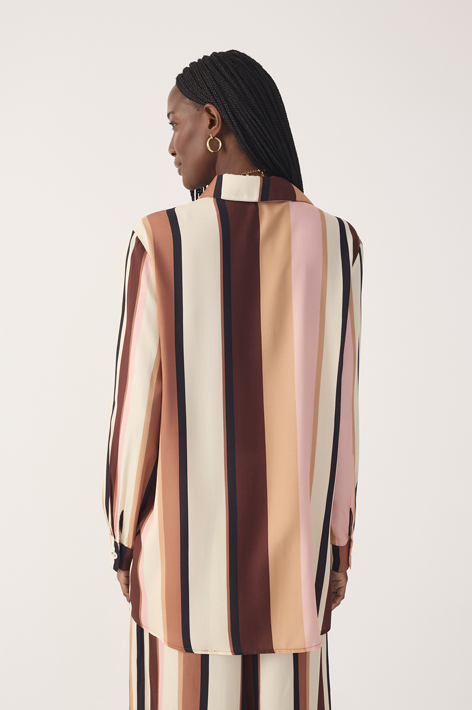 Multicolor Dunas Stripes Buttoned Shirt