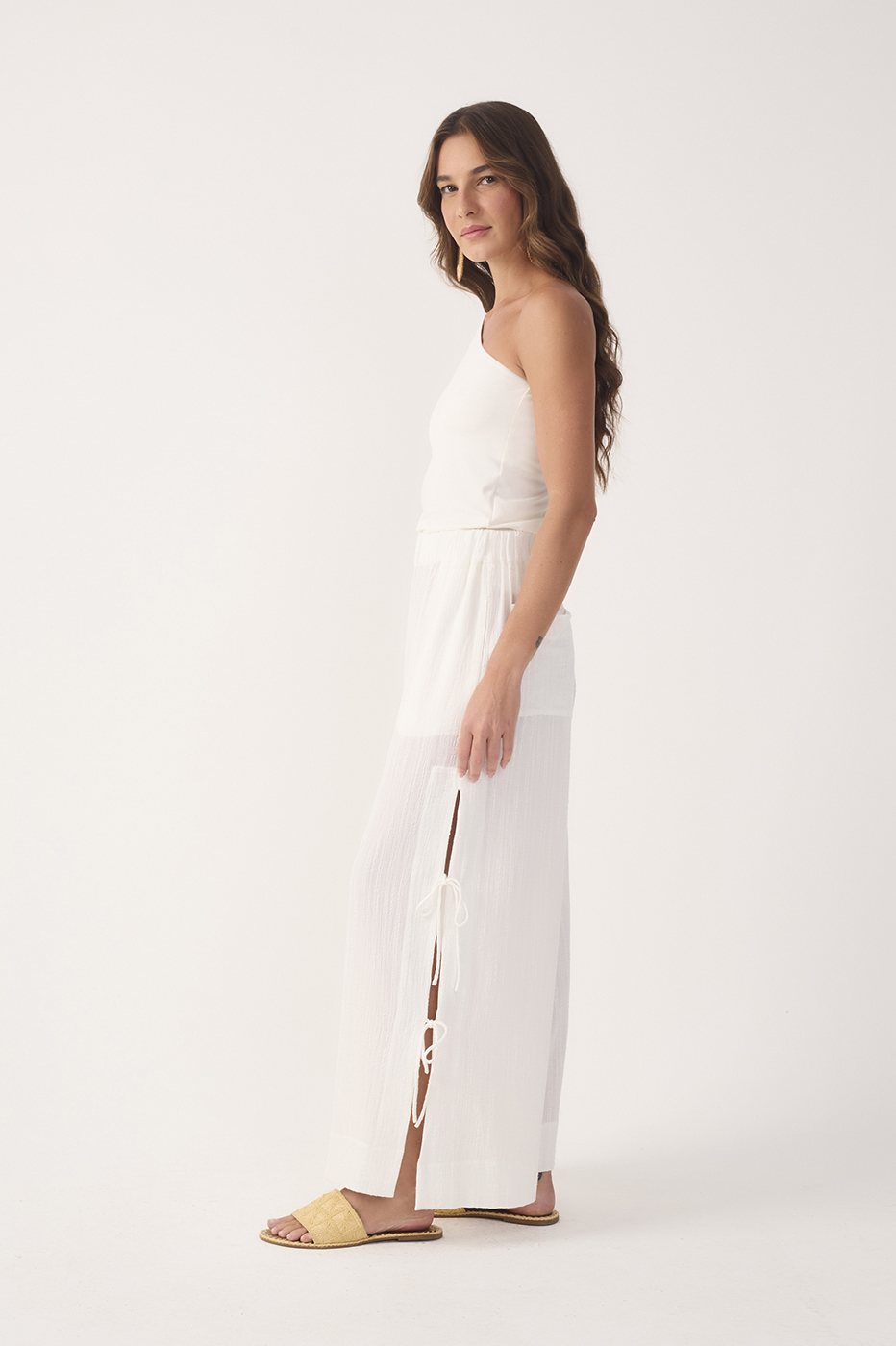 Off-White Side Ties Belted Pants