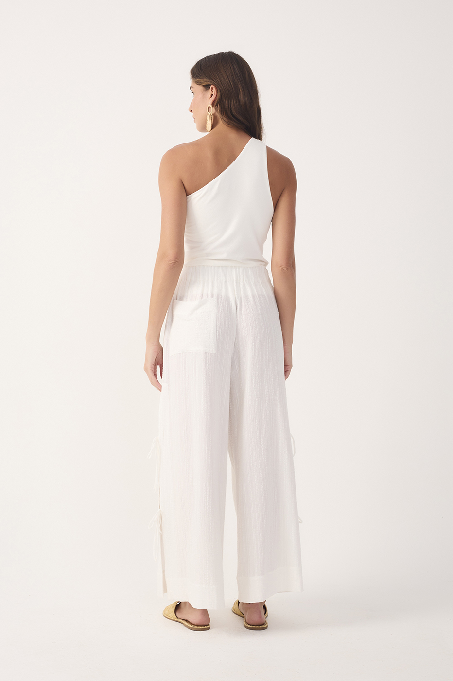 Off-White Side Ties Belted Pants