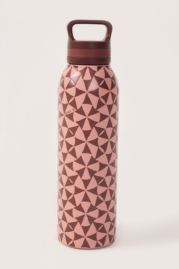 Pink Solar Handle 25oz Insulated Water Bottle