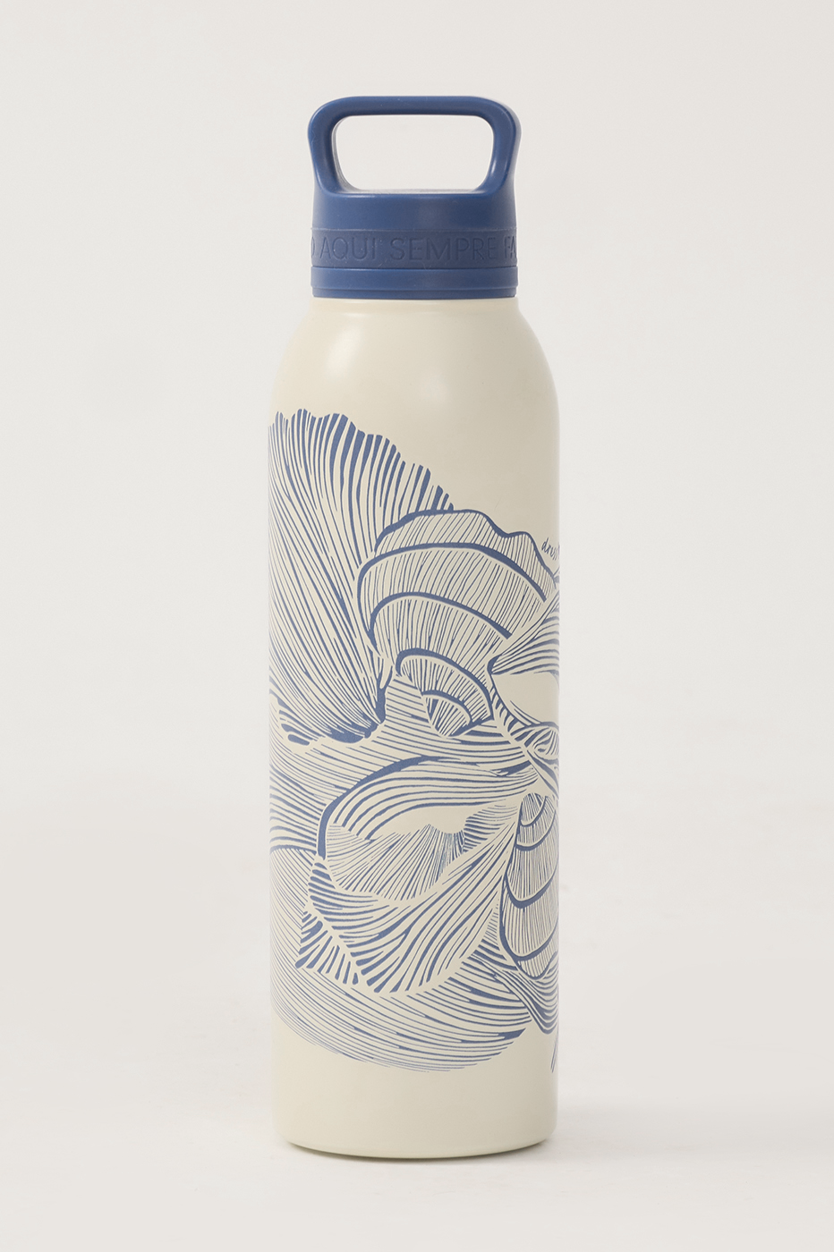 Blue Mergulho Handle 25oz Insulated Water Bottle
