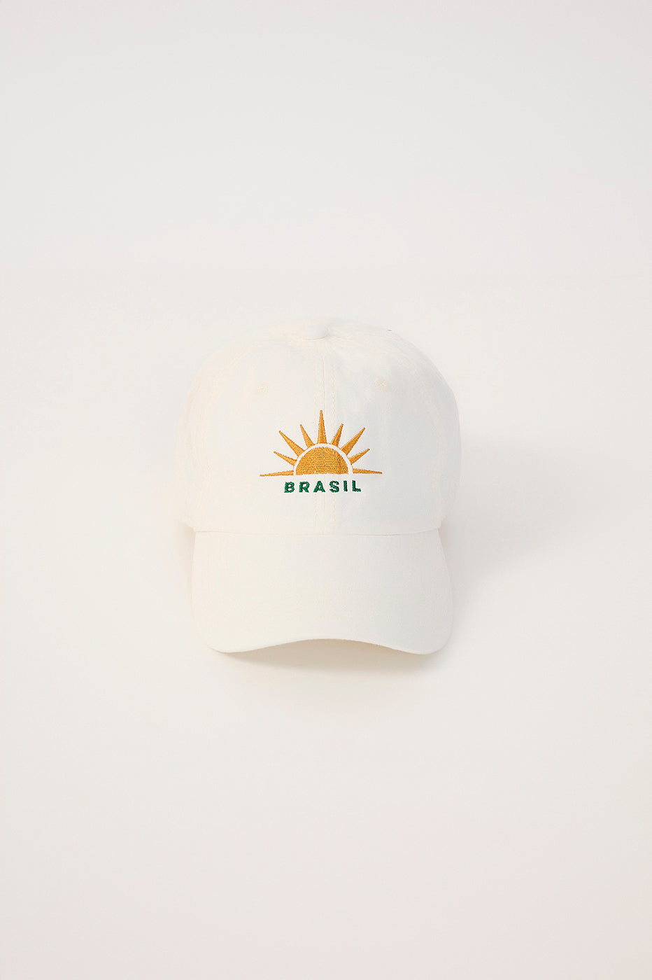 Off-White Brazil Embroidered Cotton Cap