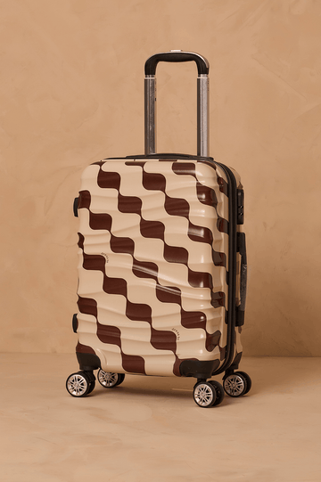 Brown Bossa Nova Hardside Combination Lock Spinner Carry-On Bag